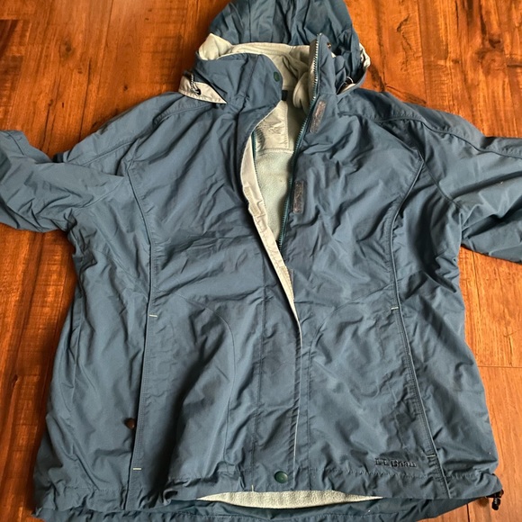 LL bean womens lined jacket size large - Picture 2 of 8